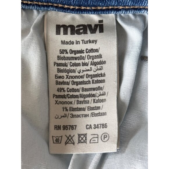 Mavi Womens‎ Pixie Denim Jean Shorts Stretch Cuffed Hem Size 30 Mid Wash - Picture 8 of 9